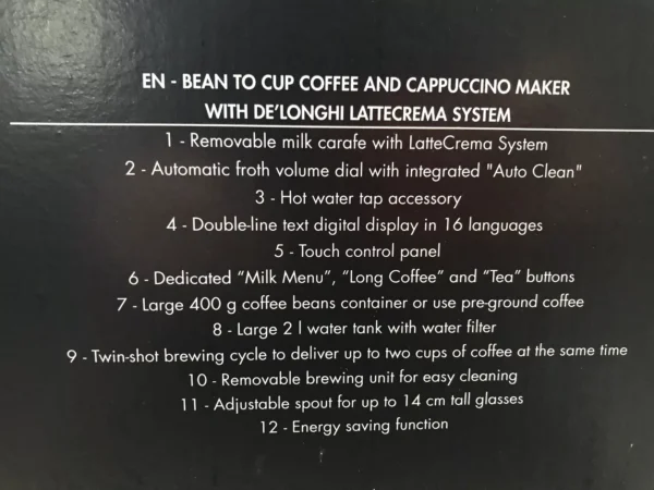 Scott Slimissimo Autmatic Bean to Cup Espresso Machine MINT COND. - Image 5